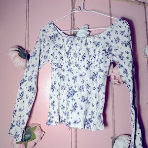 Floral long sleeve top Art Class